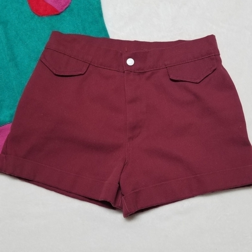 1970s Rare Vintage Little Lisa Terry Cloth Cap Sleeve Top High Rise Shorts Set S - Picture 3 of 14